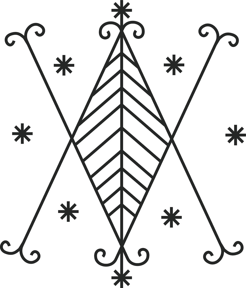 Ayizan veve vinyl wall decal