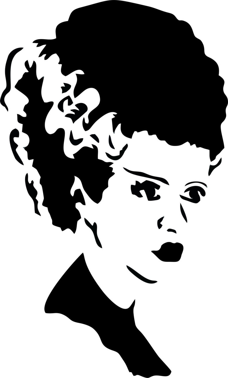 Bride of Frankenstein Vinyl Wall Decal - Etsy