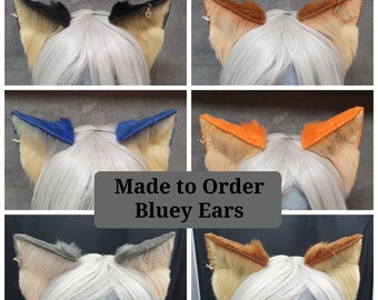 Op bestelling gemaakt - Bluey Ear hoofdband, zes karakters/twee maten om uit te kiezen