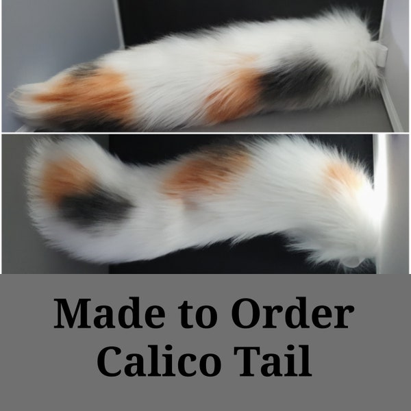 Made to Order Calico Tail - Tail Shape Examples in Pictures