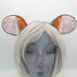 Fox Brown and White Rat Ear Headband