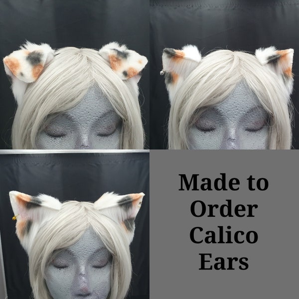 Made to Order - Calico Ears, Choose your Shape From the Options Below