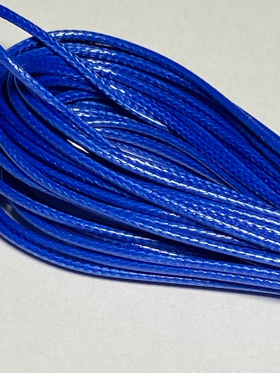 10yards Wax Cord1.5mm Light Blue Waxed Stringmulti Color 