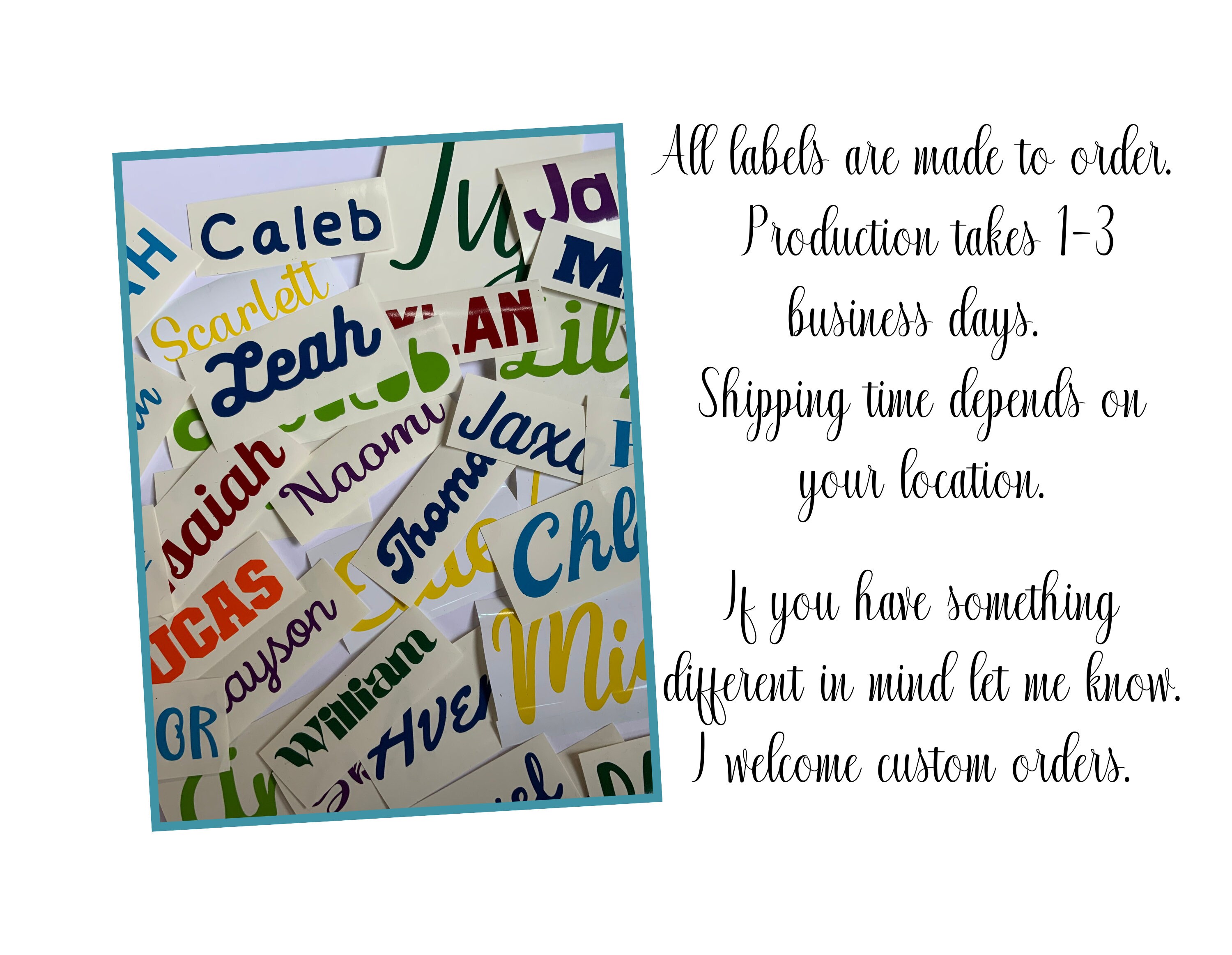 Set of 10 Custom Drawer Labels Classroom Labels Custom Etsy