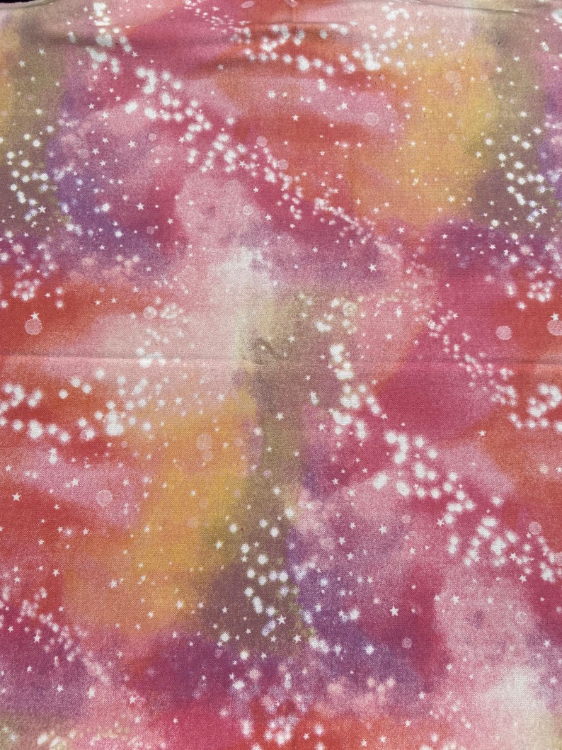 Cotton Fabric Stars On Purple Watercolor Flannel Fat Quarter Super Snuggle Flannel