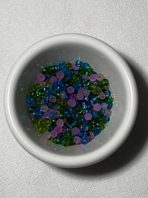 Glass Seed Beads E Beads 6/0 Czech Seed Beads 4mm Glass Beads Glass Bead  Color Mix Loose Glass Beads 