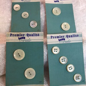 Premier Qualite&#39;,  Antique MOP Original Card 4 Perfect Cards Mint Condition