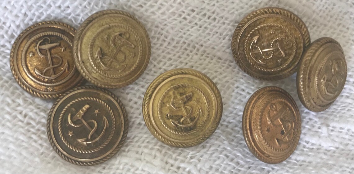 Uniform Buttons 1800s Antique British Naval Surgeon Officer 7 Etsy