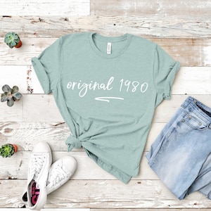 40th birthday shirt gift for women, 1982 or 1983 shirt women tshirt or tank top