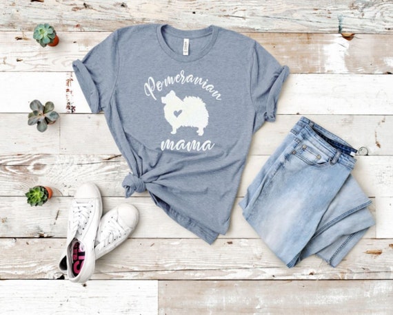 pomeranian mom gift for women, Pom mama shirt for her, pom dog gifts, pomeranian shirt, Pomeranian mama shirt