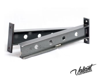 Drilled I-Beam Shelf Brackets - 1 pair