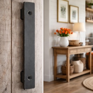 Industrial 1" Extra-low profile barn / sliding door handle - 3/4" total projection