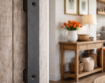 Industrial 1" Extra-low profile barn / sliding door handle - 3/4" total projection