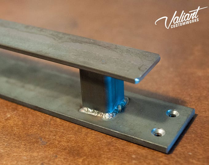 Industrial Steel Flat Barn Door Handle – Sliding Loft Door Pull