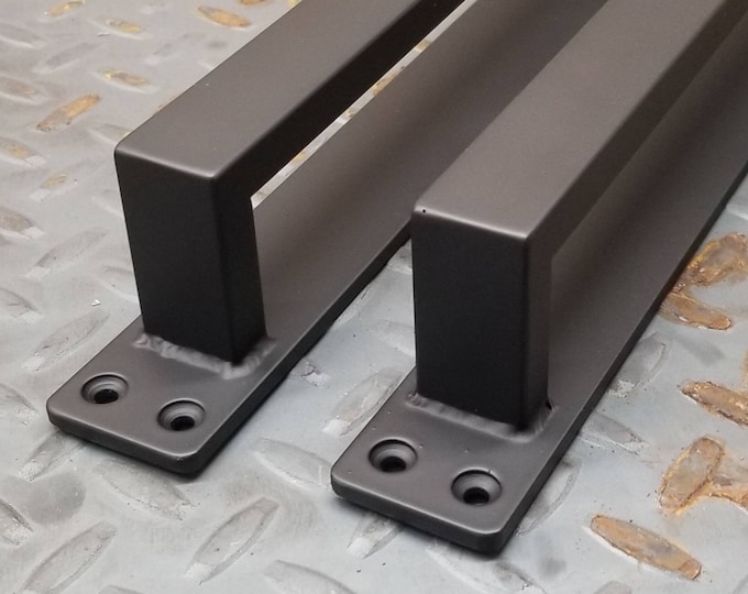 Steel Barn Door Handle – Industrial Door Pull – Rustic Hardware for Sliding Doors (Single Piece)