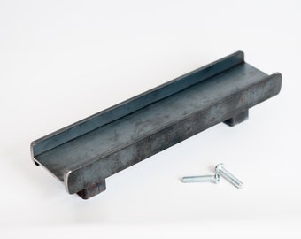 Industrial Raw 1-7/8" ibeam Steel Door Handle  - 8" to 30"