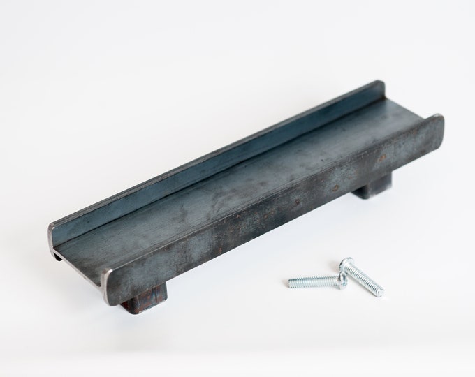 Industrial Raw 1-7/8" ibeam Steel Door Handle  - 8" to 30"