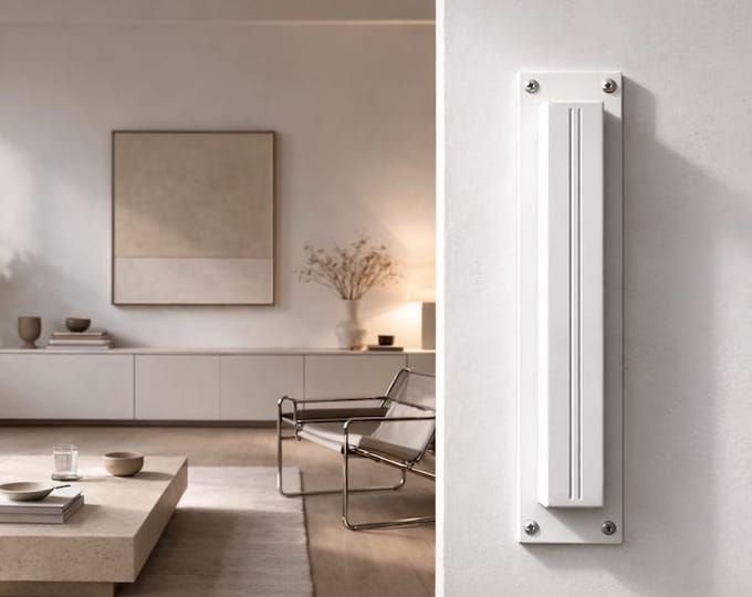 Modern-Industrial Barn Pull or Sliding Door handle - 1-3/16" wide on 2" backer