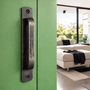 Steel Barn Door Handle – Handmade Modern Industrial Loft Door Pull