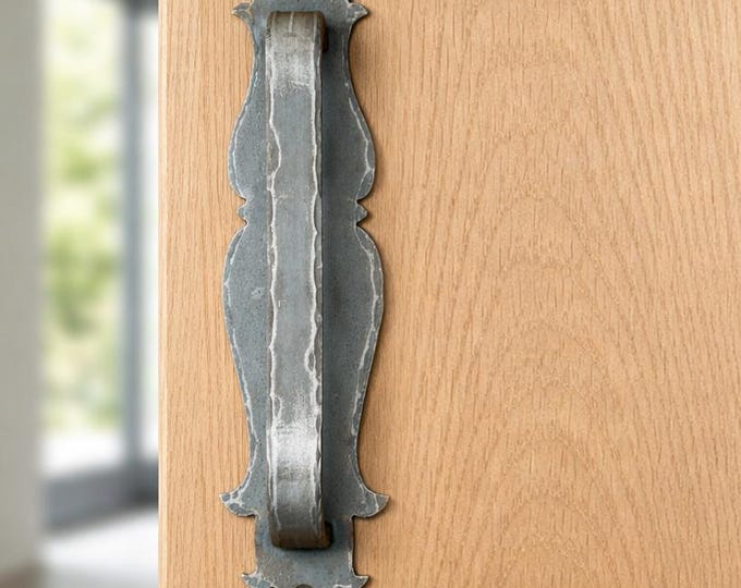 Studio Series - Sculptural Steel Door Pull — English Ironwork Study