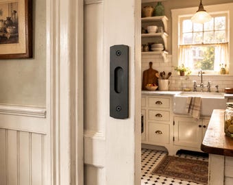 Twigg series Mini Recessed Sliding Door Pull - Closed back