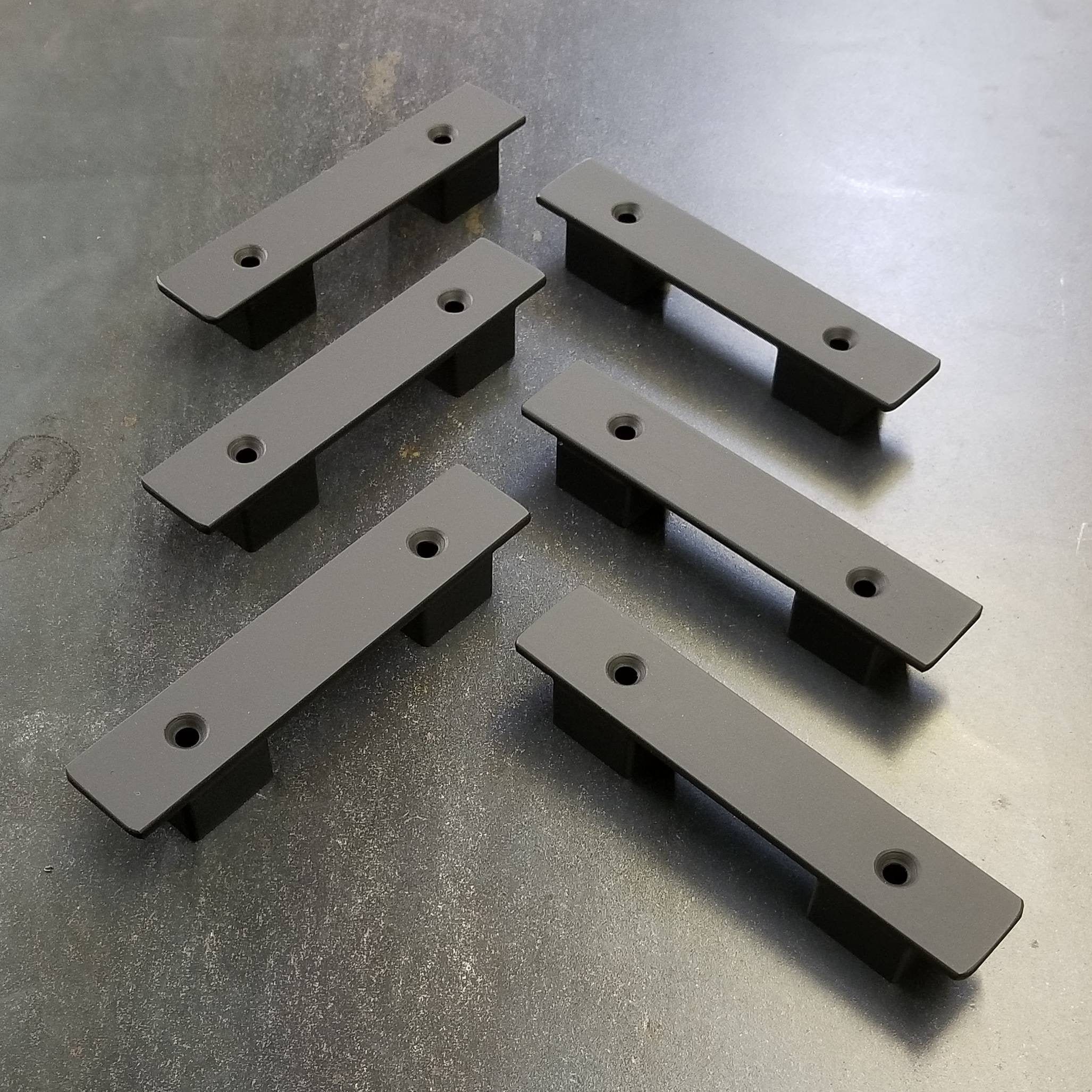 Industrial 1 Extra Low Profile Barn Sliding Door Handle 3 4 Total