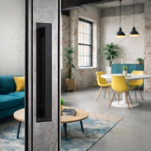 Large Steel Barn Door Handle – Industrial Loft Sliding Door Pull