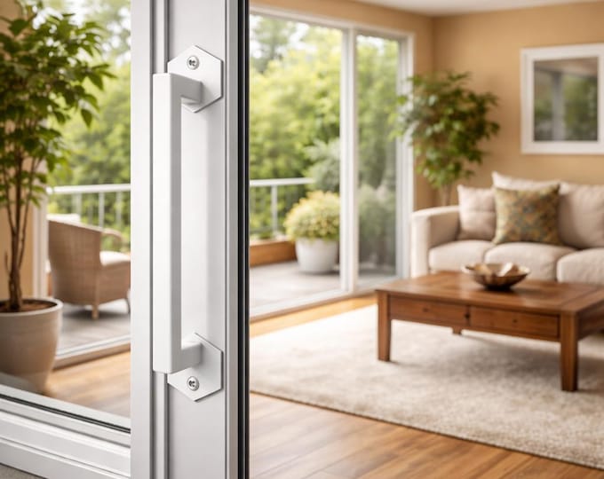 Industrial Raw Steel Cabinet Handle - Hexagon Face Mounting