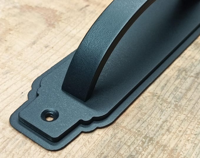 Trim detailed French Style Curved Sliding Door Handle, Classic