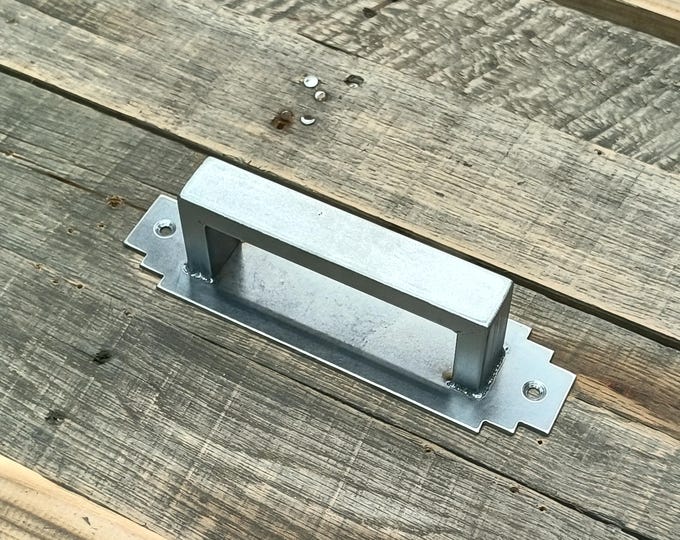 Simplified Deco style Sliding Barn Door Pull 2-1/4" Wide