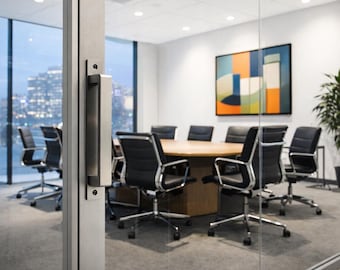 Handmade Steel Barn Door Handle – Industrial Rustic Door Pull