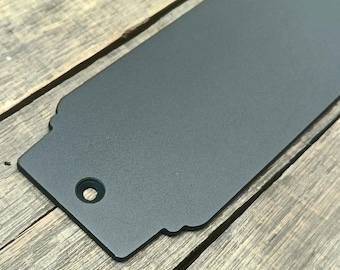 French Style 3" Flat Steel Push Plate | Industrial Barn Door Hardware