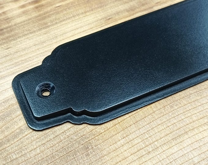 Trim Detail French Style 2" Flat Steel Push Plate | Industrial Barn Door Hardware