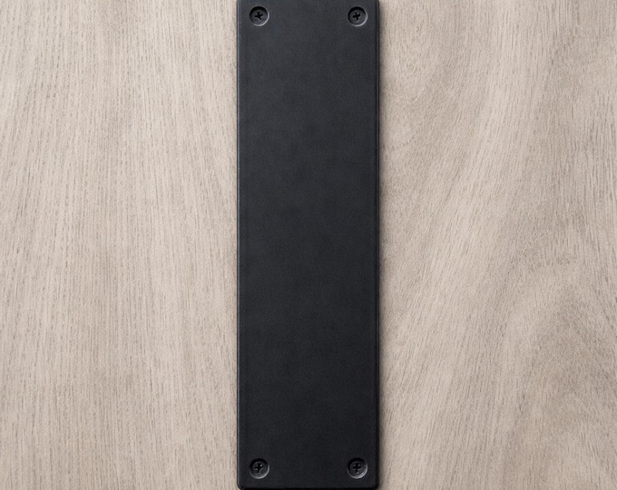 Medium 3 inch Flat Steel Push Plate - Loft Door, Industrial Door