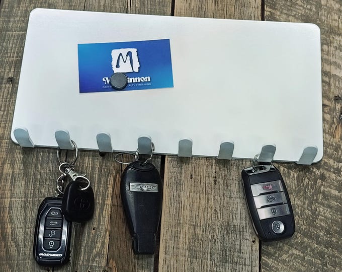 Minimalist Magnetic Key Rack - 12" x 6"