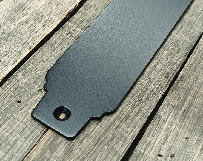 French Style 2" Flat Steel Push Plate | Industrial Barn Door Hardware