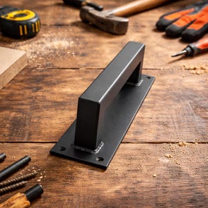 Architectural Large Steel Barn Door Handle – Industrial Loft Door Pull