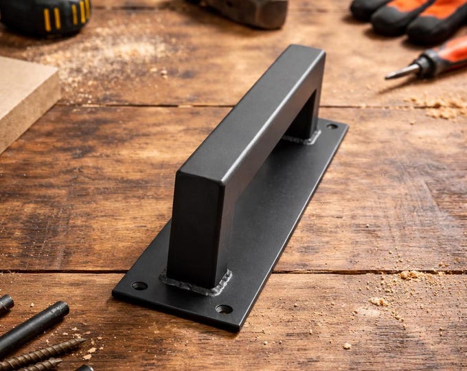 Architectural Large Steel Barn Door Handle – Industrial Loft Door Pull