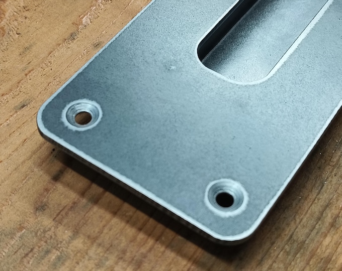 Recessed Sliding Barn Door Pull 3" Wide - Closed back