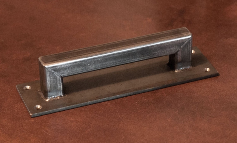 Barn Door Handle 1 square structural series, low profile Loft Door, Industrial Door 10 26 image 1