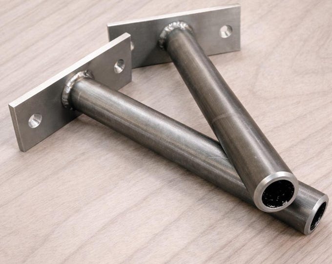 Custom sizes - Heavy Duty Floating Shelf Bracket – Hidden Steel Support for 2”+ Thick Shelves