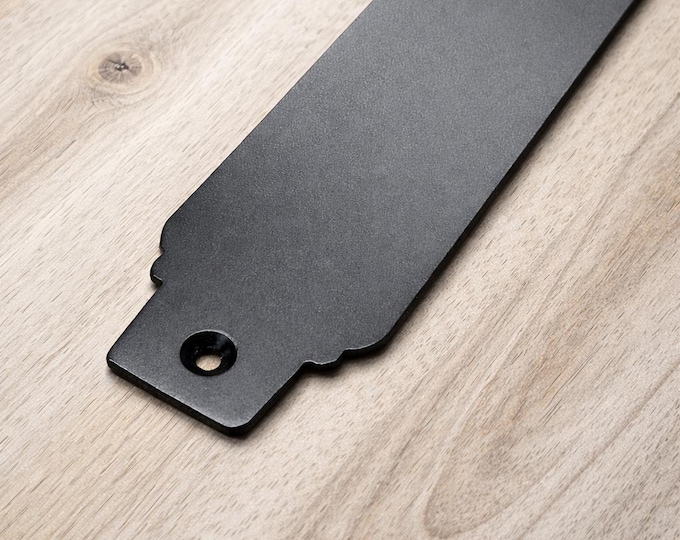 French Style 2" Flat Steel Push Plate | Industrial Barn Door Hardware