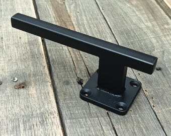 Single Post Door handle - Narrow industrial style