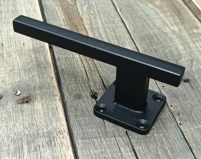 Single Post Door handle - Narrow industrial style