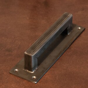 Barn Door Handle 1 square structural series, low profile Loft Door, Industrial Door 10 26 image 2