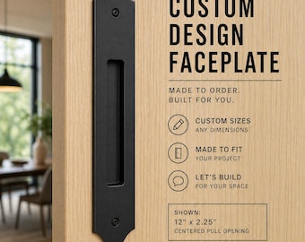 Custom Architectural Recessed Door Pull – Minimal Steel Flush Pull, Made to Order