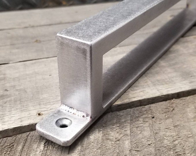 Steel Barn Door Handle – Industrial Loft Door Pull, 10"-36"