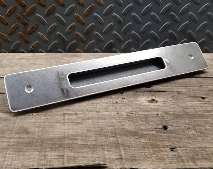 Recessed Sliding Barn Door Pull 2" Wide - Closed back