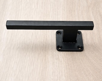 Single Post Door handle - Narrow industrial style