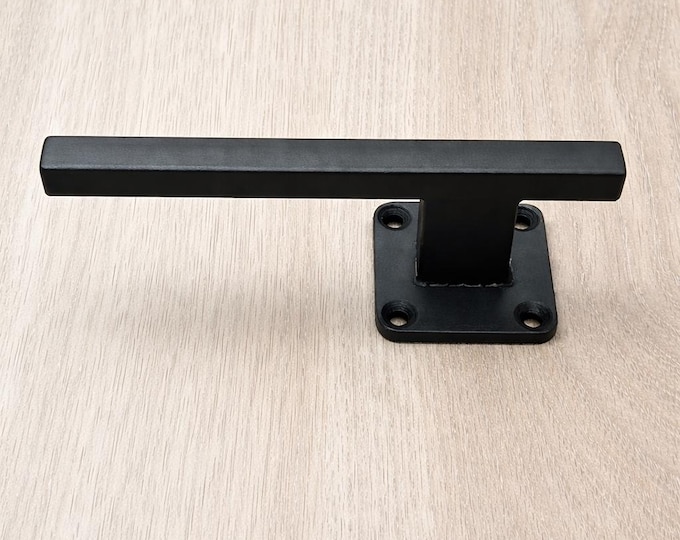 Single Post Door handle - Narrow industrial style